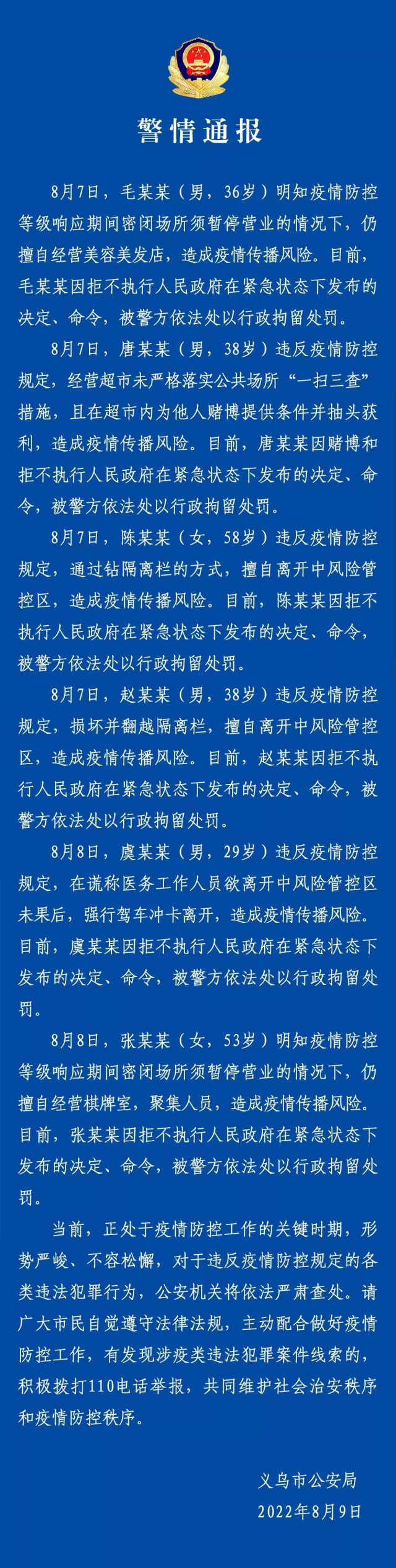 【义乌疫情封锁地区名单公布,义乌疫情控制】-第2张图片